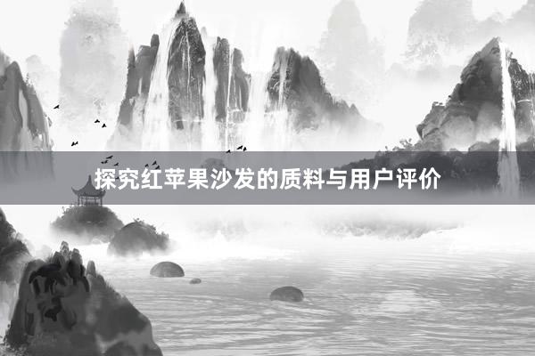 探究红苹果沙发的质料与用户评价